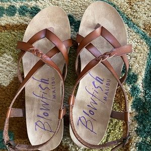Brand new Blowfish leather sandals. Size 8 1/2.